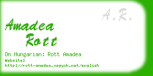 amadea rott business card